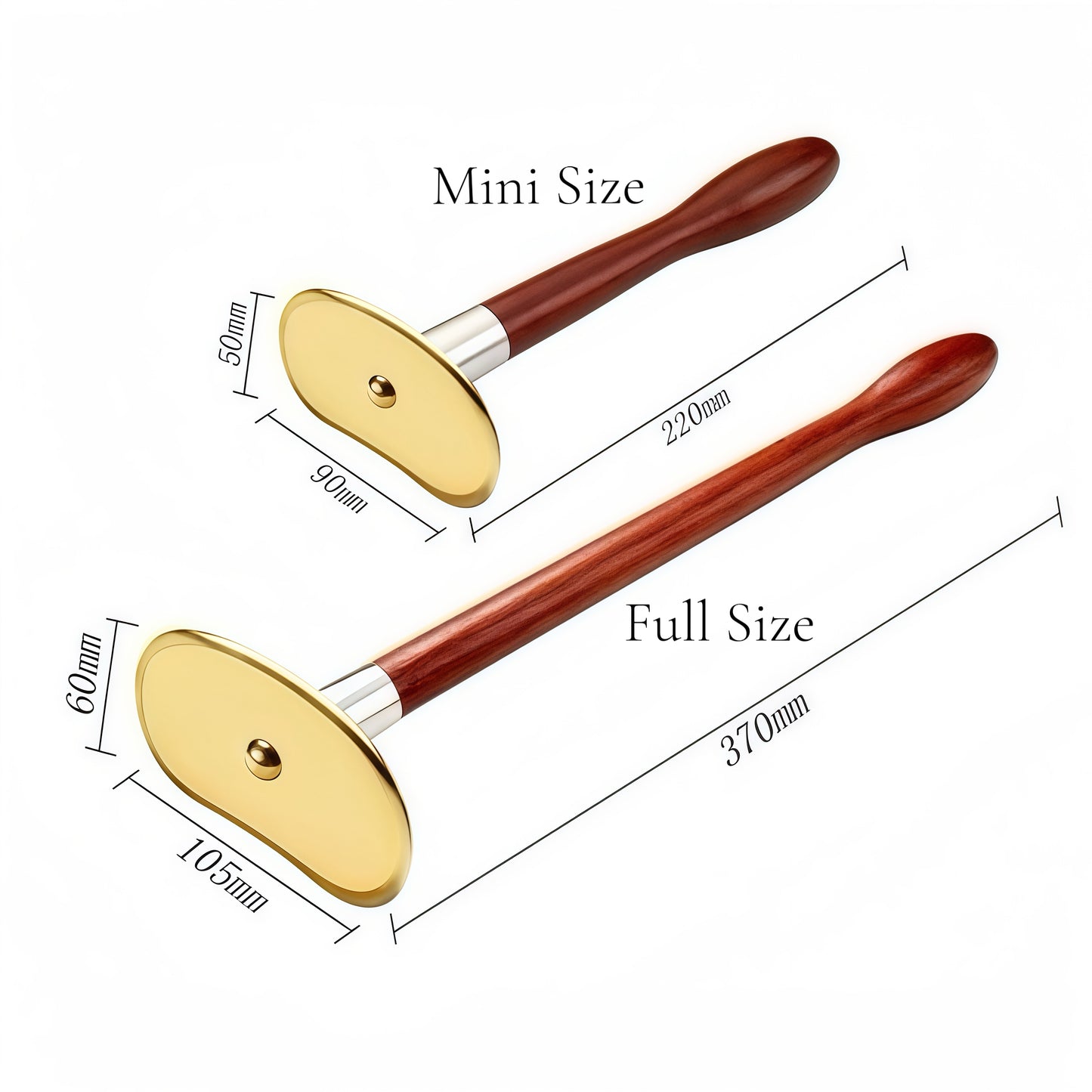 The WandHandle Brass Gua Sha for full-body relief - Full Size Miss Maya Shop